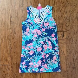 Lilly Pulitzer Blue and Pink Floral Dress